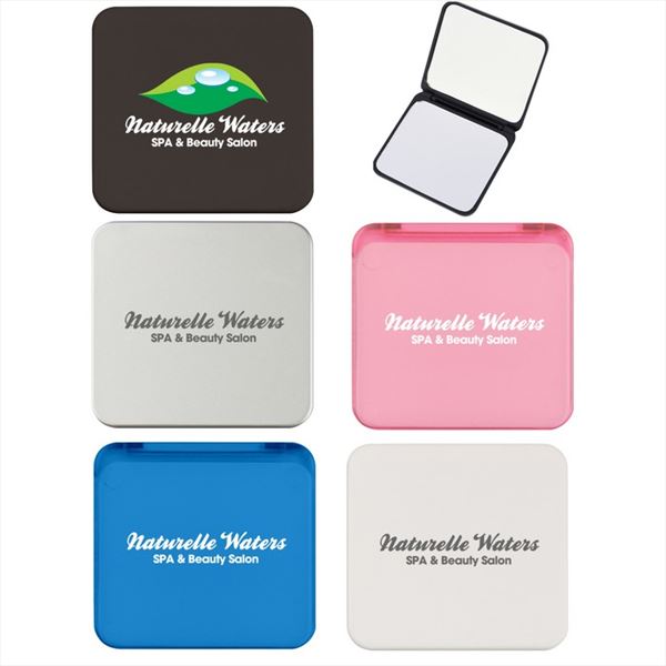 JH7504 Compact Mirror With Dual Magnification And Custom Imprint